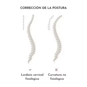 Cojín descompresión cervical corrección postura
